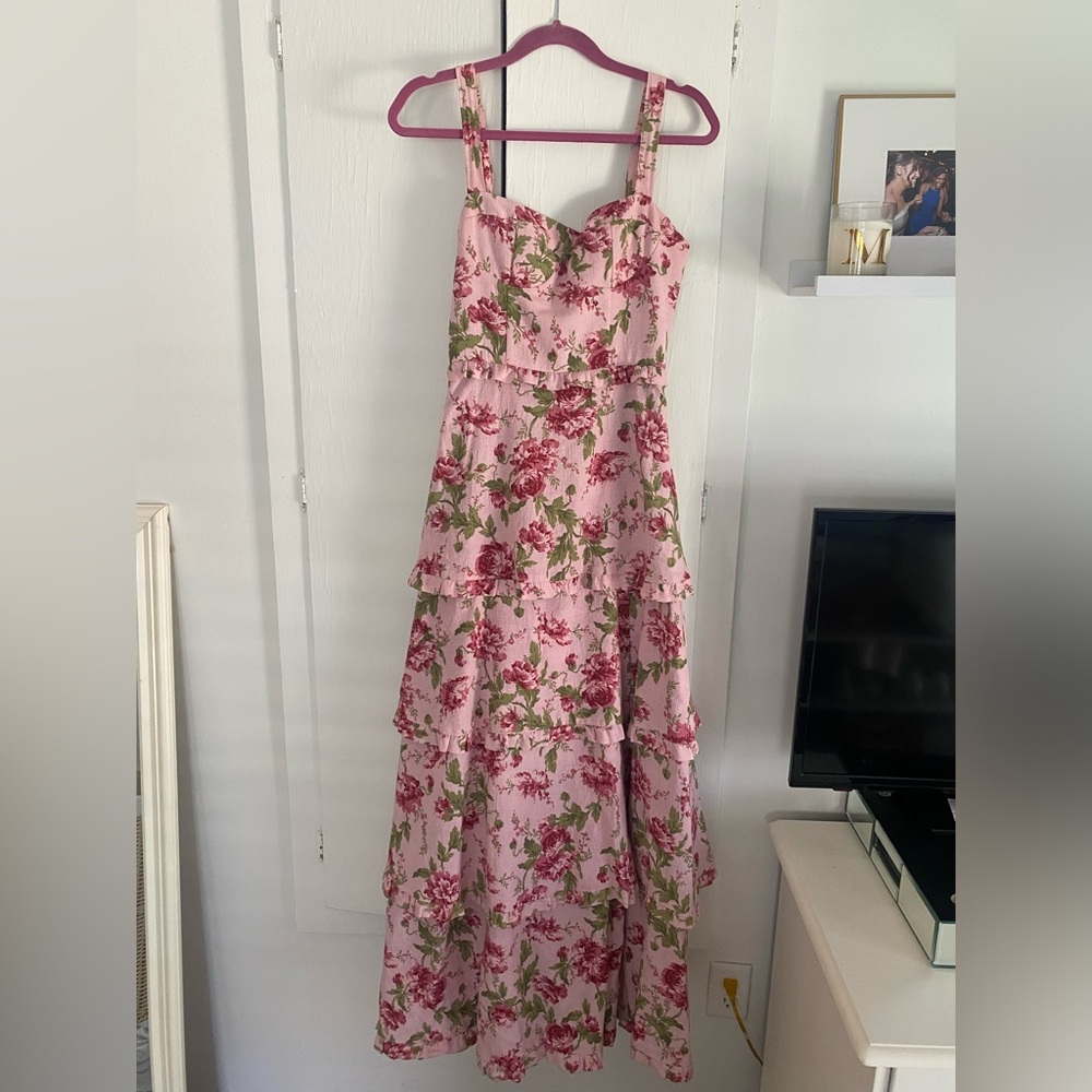 Show Me Your MuMu Pink Floral Dress